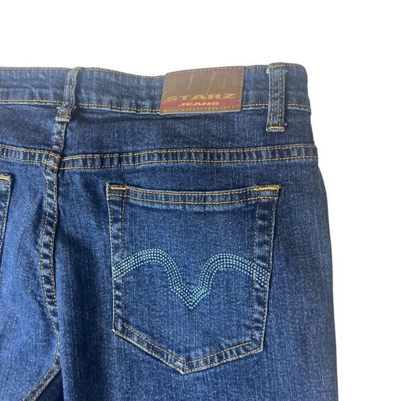 Y2K Starz Jeans Women's 9 Straight Jeans Retro Stretch Denim Cotton Blend Casual - Picture 3 of 9